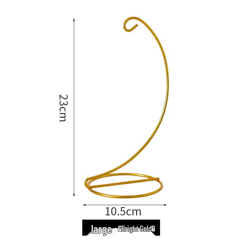 Modern Minimalist Hanging Glass Sphere with Iron Stand for Plants