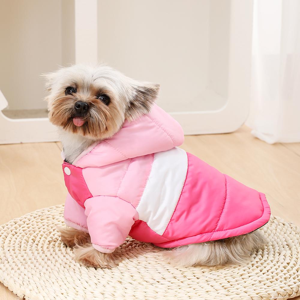 Зимняя теплая одежда для собак, толстовки с капюшоном для щенков, куртка, жилет для маленьких и средних собак, ветрозащитное пальто для чихуахуа, французский бульдог, костюм для домашних животных