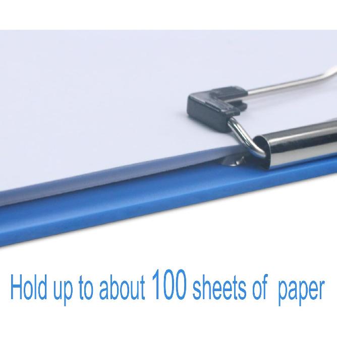 Acocony 11x17 Clipboard Landscape with Ruler Extra Large Clipboard Low Profile Clip 11 x 17 Clipping Board Plastic Blue Pack of 1