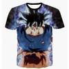Летняя Мода Футболка Dragon Ball Летняя Футболка с Коротким Рукавом Мультяшная Футболка Фитнес Топы