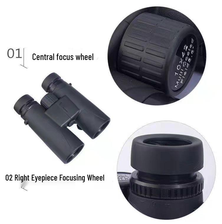 Kaisir 12x42 High-Magnification HD Night Vision Binoculars for Outdoor Travel & Events