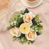 Candle Holder Artificial Wreath Farmhouse for Festival Dining Room