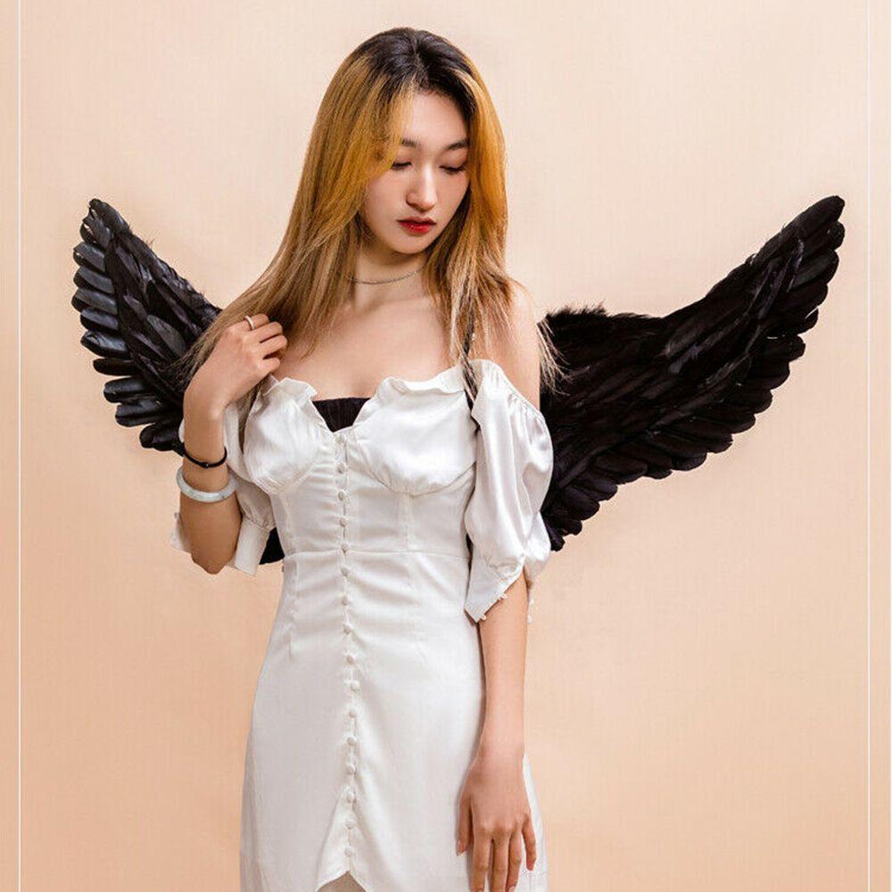 Beautiful Photo Props Christmas Decor Catwalk Performance Show Angel Feather Wings DIY Costume Dressing Up