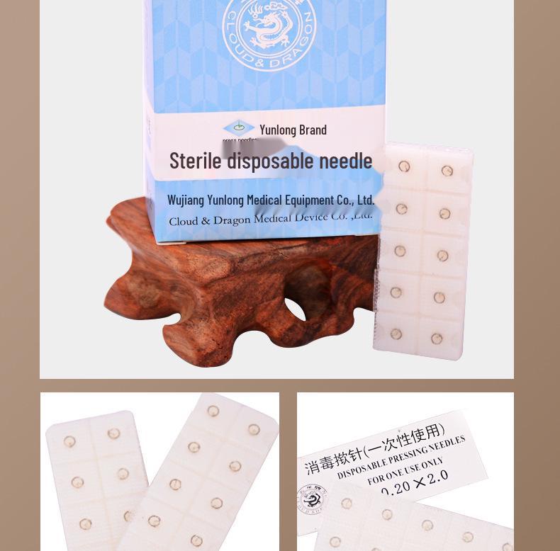 Yunlong Стерильные Одноразовые Иглы-Пресс, Адгезивные Внутрикожные Подъемники Кожи для ТКМ, Ушные Пластыри, 100 шт.