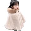 Mecoyas Baby Hooded Poncho for Red Cold Weather Baby Shower Birthday Gift Poncho, Kids' Coat, Children's Cloak/Cape Girls, Hoodie, Fall/Winter
