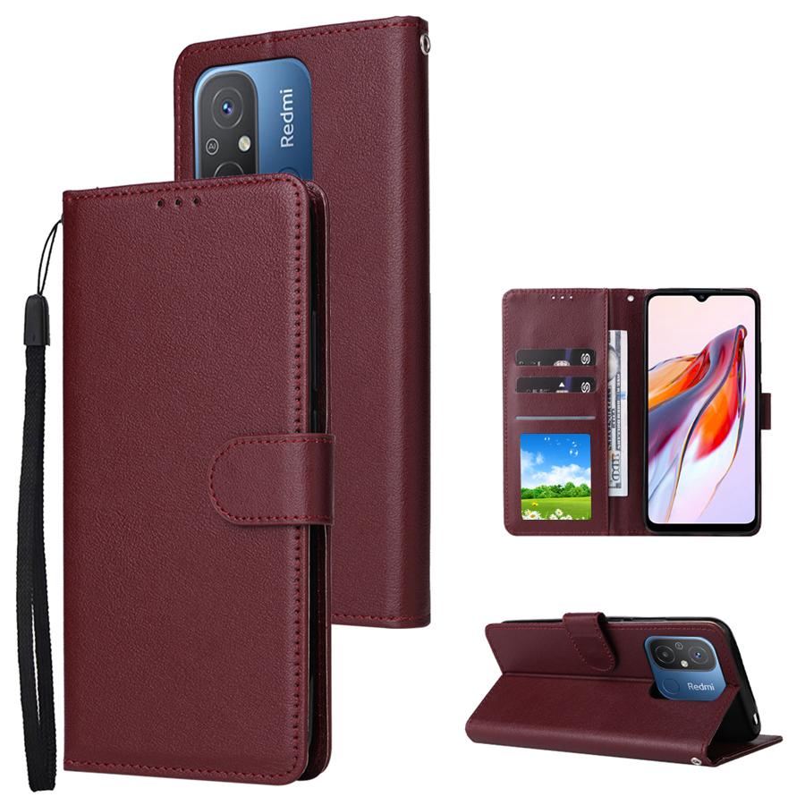 Кошелек Слот для карт Подставка Магнитная Защелка Кожаный Чехол Для Xiaomi Redmi 13C 12 12C 10 10C 9 9A 9C 9T Poco X6 C65 M6 Pro X5 M5s 13T