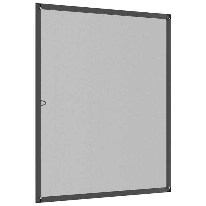 Moustiquaire fenêtre - Maison Exclusive - Cadre aluminium - Maille fibre de verre résistante UV - 80x100 cm