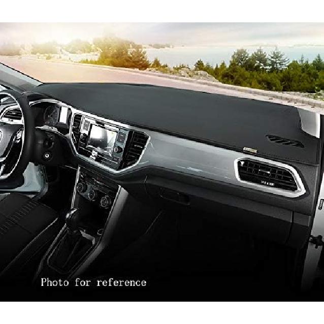 1pcs Non-Slip Leather Dash Covers Dashboard Cover Dash Mat Dashboard Mat Dash Carpet Black compatible with Lexus LS 600 / LS 460 2013-2019 2020 2021