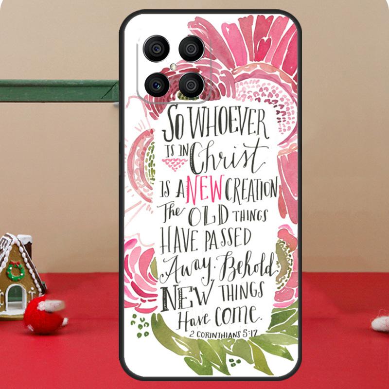 Библейские цитаты Стихи Вера Бог Иисус Чехол Для чести Магия 8 7 6 Pro Honor 200 400 70 90 Lite X8c X8b X9a X9b X9c X9d Win RT Чехол