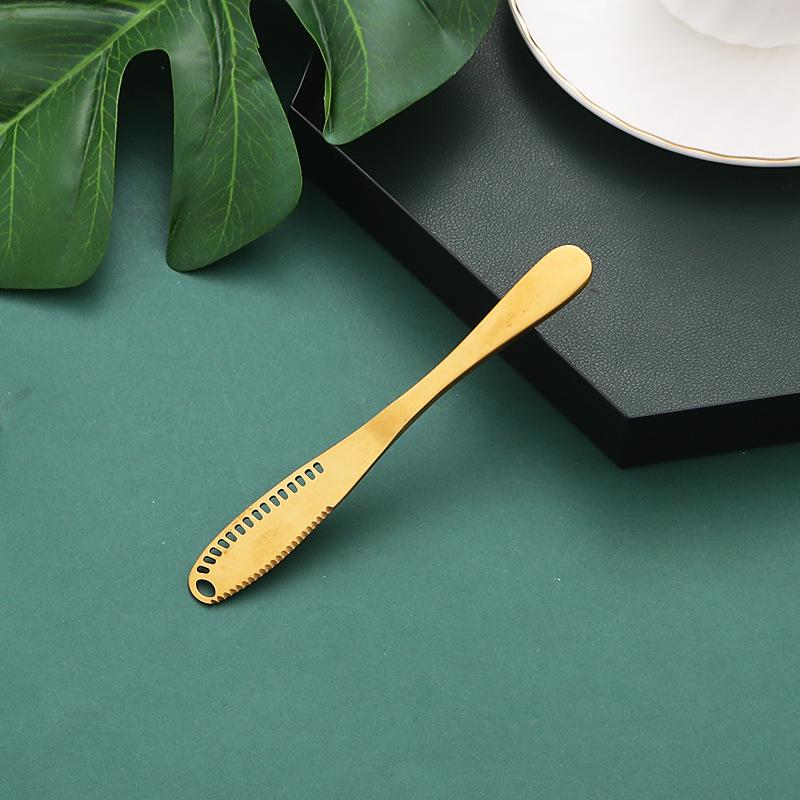 Нож для масла из нержавеющей стали 430, нож для сыра, масла с отверстиями, скребок для хлеба, джема, выпечки, крема