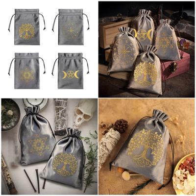 Бархатный мешочек для рун Таро, мешочек на шнурке для кубиков, мешочки для украшений, органайзеры, подарочный мешочек ручной работы для хранения карт настольной игры