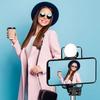 Telescopic Selfie Stick with 0.71m Tripod & Ring Light - Black