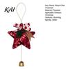 Decorative Star for Home Glitter Bell Ornaments, Sequin Hanging Decoration with Bow Pine Christmas Atmosphere Decor Cone, Sparkly Tree Pendant Holiday