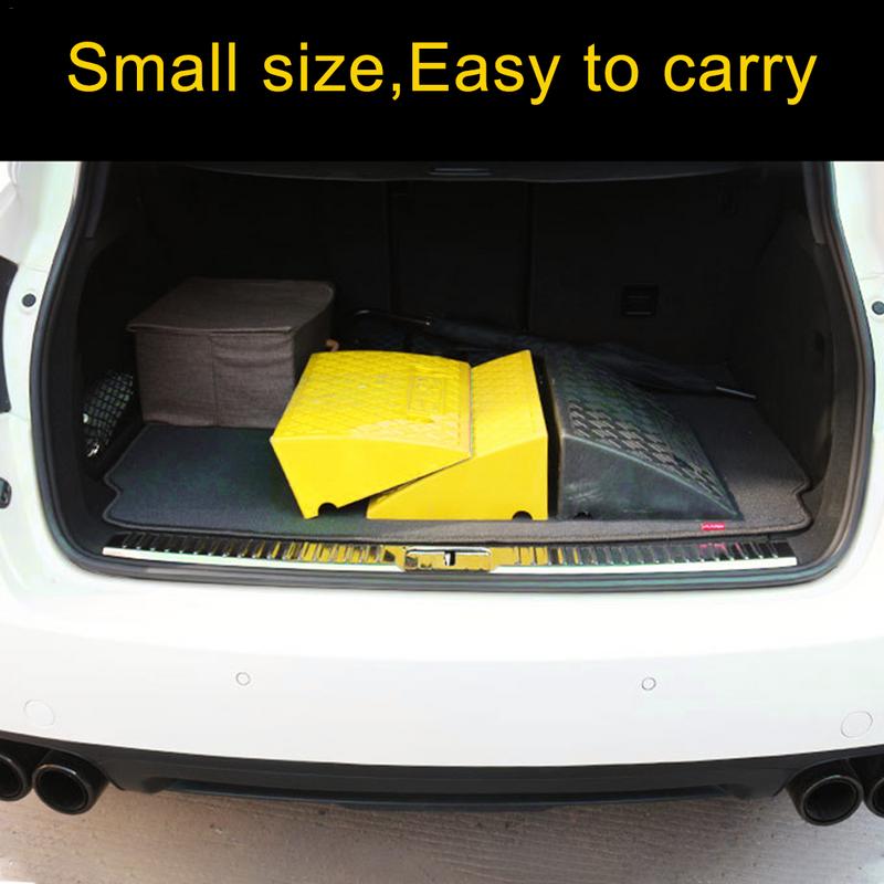 Lightweight Plastic Curb Ramps With 16CM Height Heavy Duty Non-slip Plastic Threshold Ramp Kit Set Accessories For Vehicles