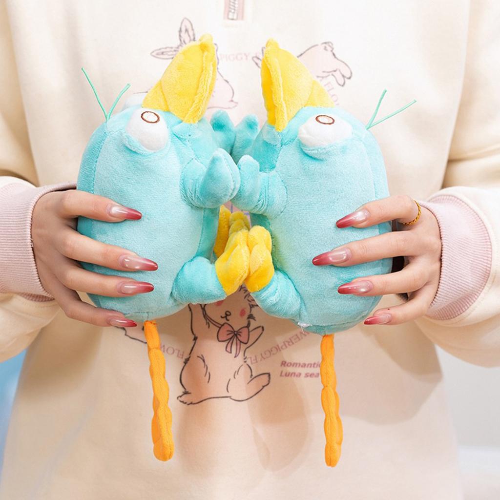 Platypus Stuffed Animal Blue Cartoon Doll Soft Safe PP Cotton Filled Toy for Kids Room Decoration