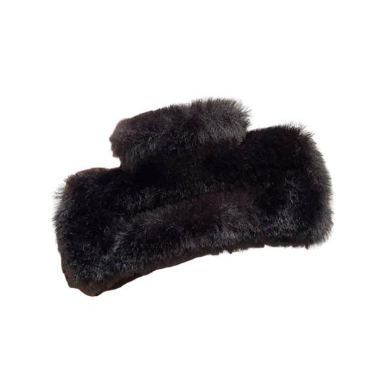 Женская плюшевая заколка для волос с дизайном «пружинная задняя часть головы», большая заколка для волос, прямоугольный зажим для волос в виде акулы, аксессуар для волос