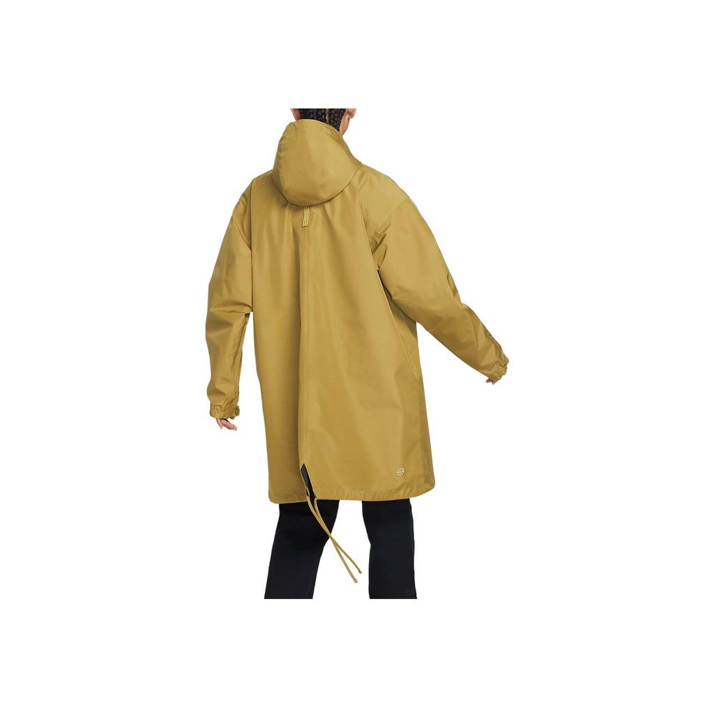 Nike Однотонная спортивная куртка средней длины с капюшоном и длинным рукавом из хлопка, мужские куртки цвета хаки DQ4283-382