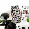 Cow print Phone Case Black Silicone Soft For Samsung Galaxy A73,A72,A71,A70,A53,A52,A51