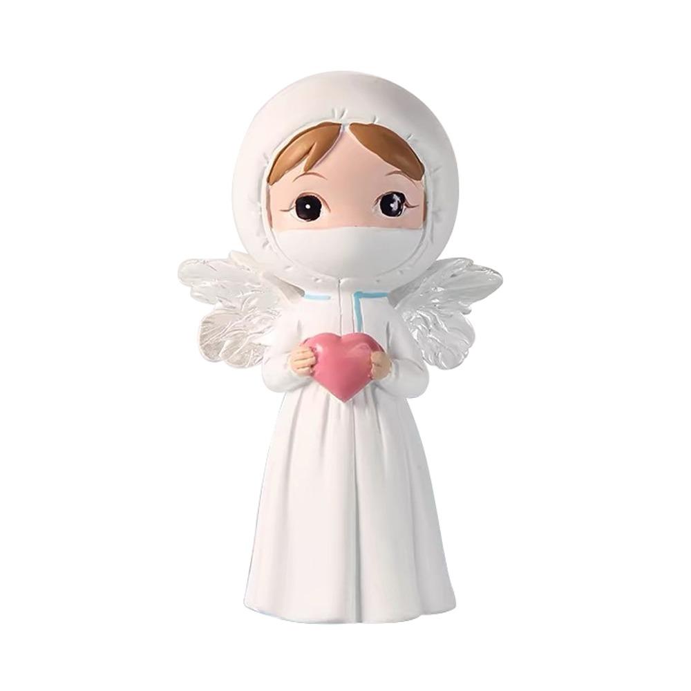 DlY Doctor Nurse Figurine Cartoon Nurse Cake Ornaments Doctor Nurse Model Statue Photography Props