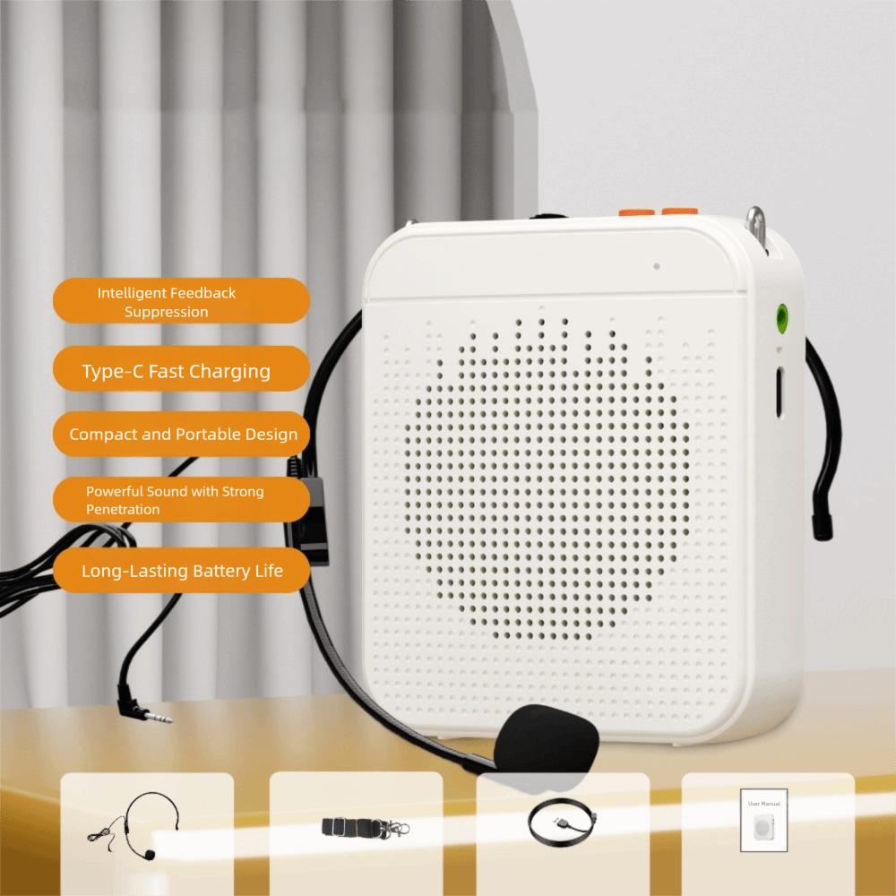 K5 Wireless Voice Amplifier FM Radio Sound Amplifier Bluetooth Speaker  for Noisy Environment