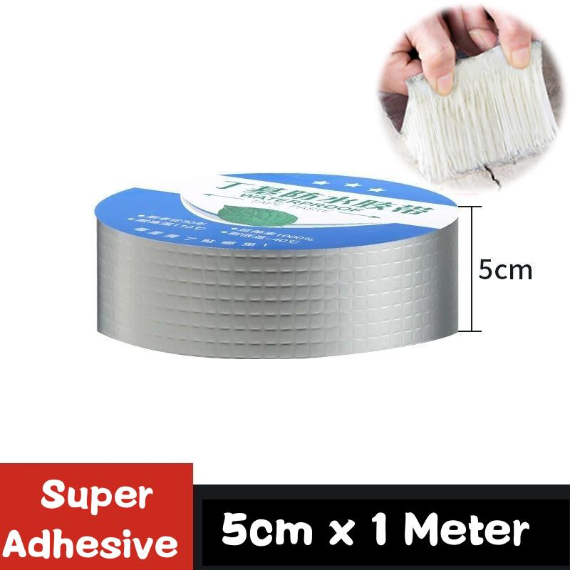 Водонепроницаемая лента, устойчивая к высоким температурам, алюминиевая фольга, утолщенная бутиловая лента, настенная лента для бассейна, крыши, трещина, ремонт воздуховодов, герметичная самоклеящаяся лента