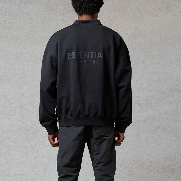 Fear Of God Essentials FW20 Polo Shirt Unisex Black FOG-FW20-362