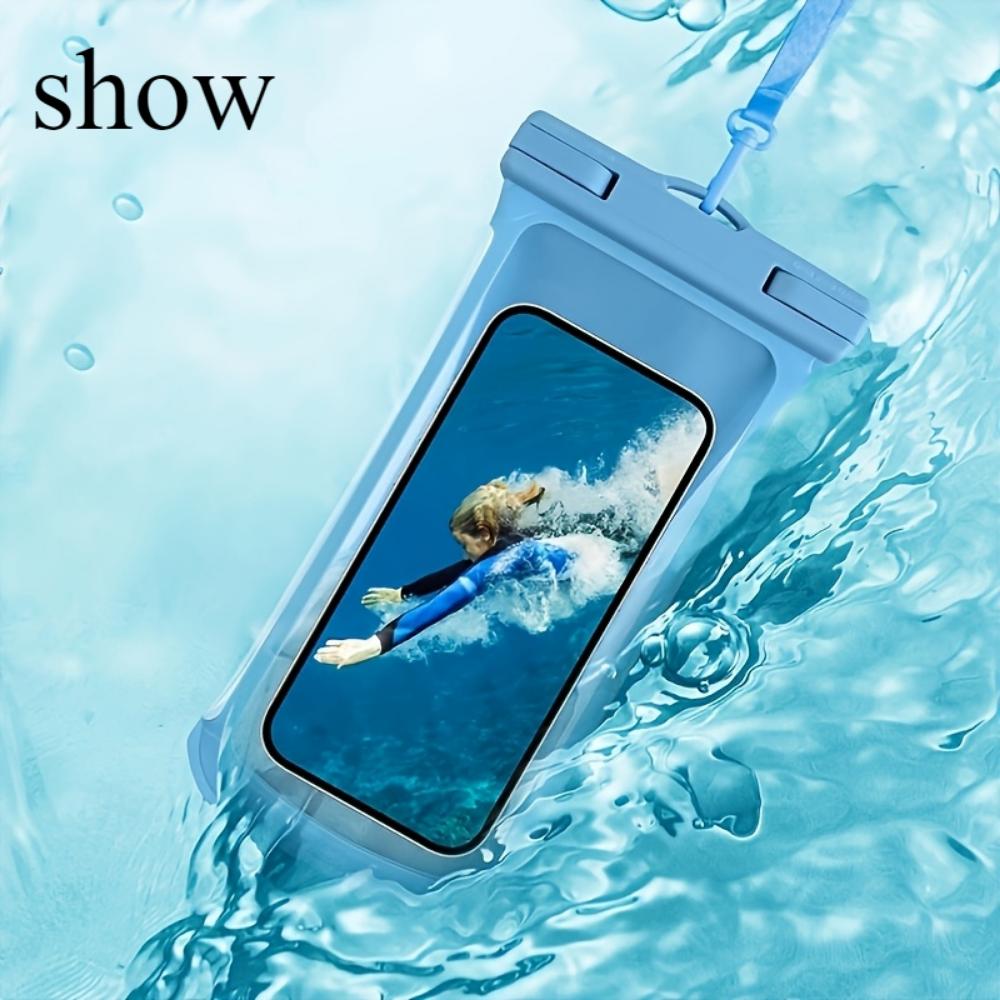 Водонепроницаемая сумка для телефона с 3D-дизайном, толстый чехол, прозрачный пластиковый сухой мешок, подходит для 8-дюймовых смартфонов с шейным креплением, подходит для пляжей