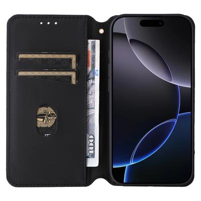 Чехол-кошелек для iPhone 16 Pro Max Кожаный чехол для телефона с тиснением в виде ромба