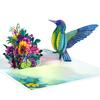 3D pop-up открытка с колибри ко Дню матери, Дню святого Валентина, Дню рождения, Благодарности, Годовщине, Праздничный подарок