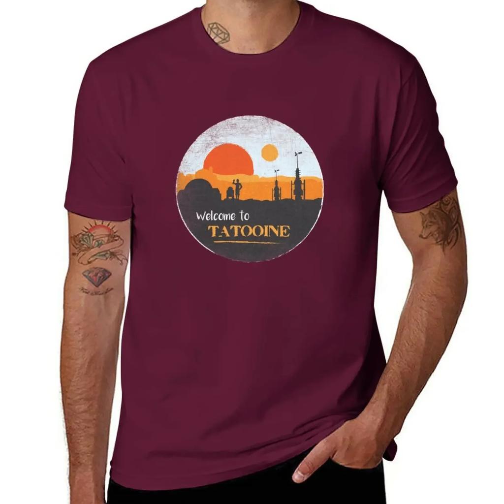 Welcome to Tatooine T-Shirt cute clothes boys animal print heavy weight t shirts for men