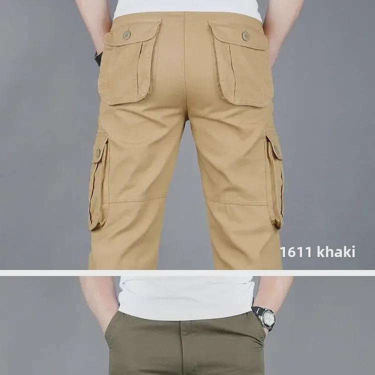 Мужские модные брюки-карго с 3D-эффектом: Свободный крой, многокарманные тактические брюки