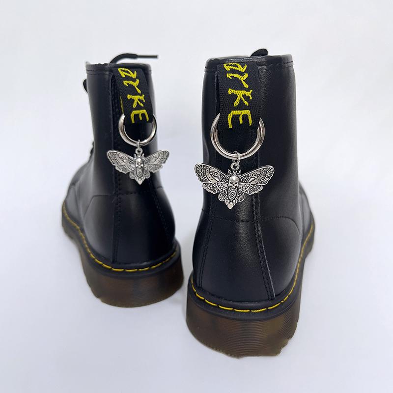 Gothic Sword Flame Serpent Pentagram Martens Metal Shoe Buckle Punk Diy Detachable Circle Buckle Animal Pendant Shoe Accessories