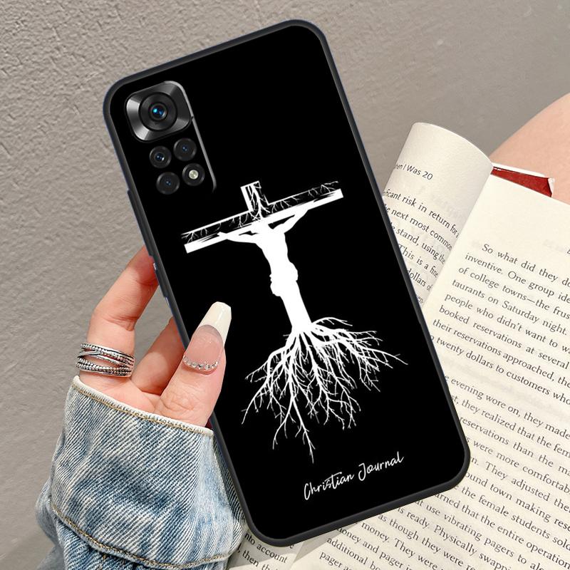 Jesus Christ Cross Phone Case For Xiaomi Redmi Note 14 13 Pro 9 10 11 12 15 Pro Plus 14C 13C 10C 12C 15C Cover
