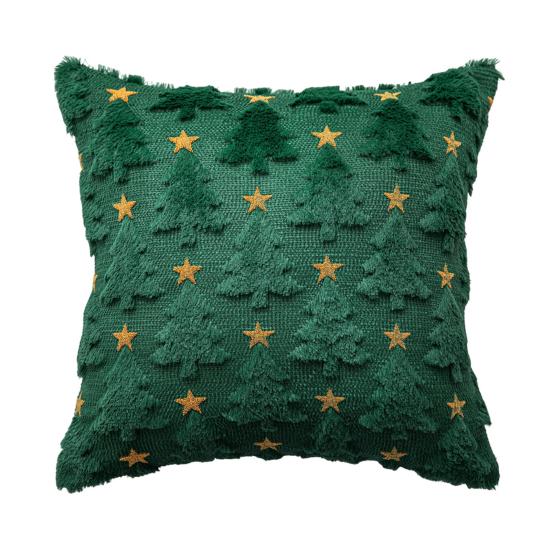 Рождественская наволочка для декоративной подушки, наволочки с рождественской елкой, мягкие плюшевые наволочки с потайной молнией, зимний домашний декор