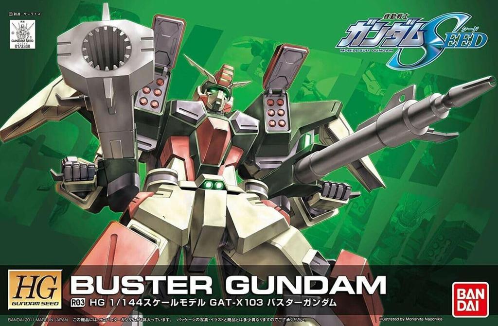 BANDAI SPIRITS Пластиковая модель HG R03 Buster Gundam 1/144