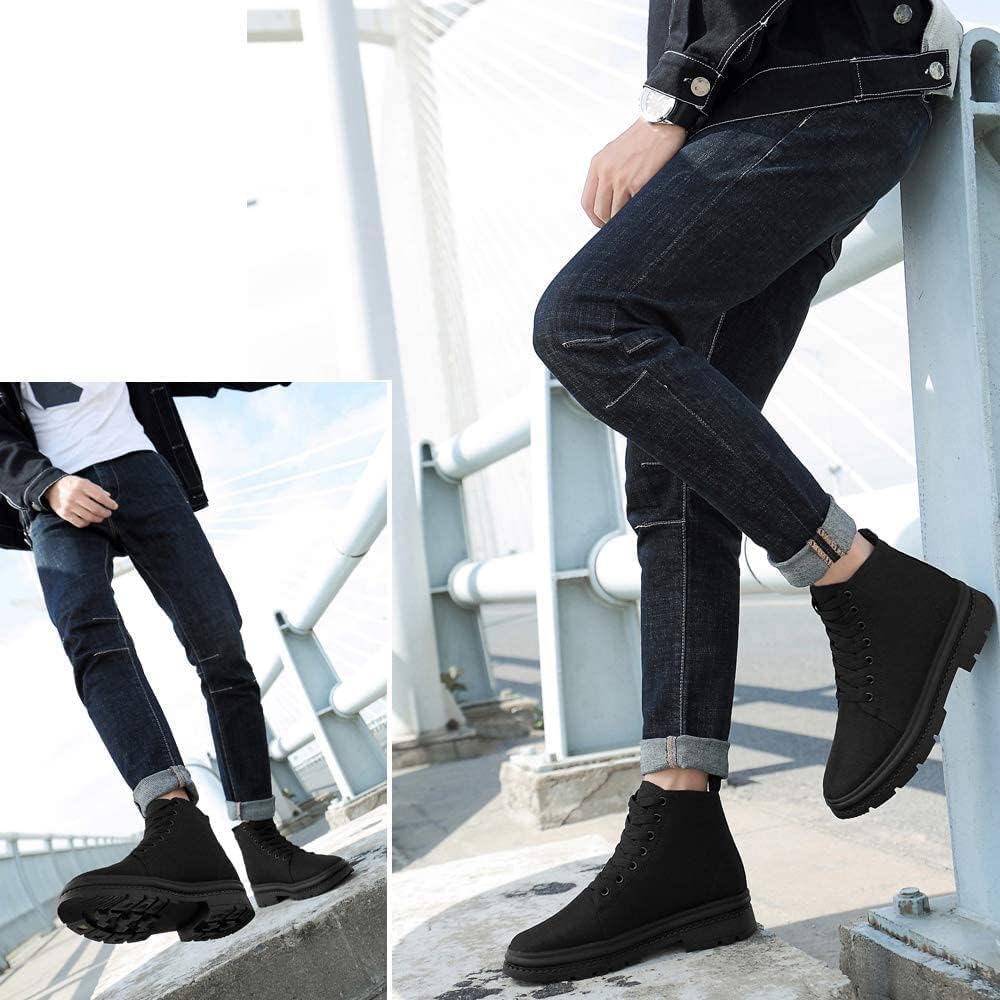 Эксклюзивный бренд Amazon 8CM UP Secret Boots Shoes Зимние ботинки средней высоты Addictive Comfort [MERLIN] Мужские мужские (Черный, 26,5 см)