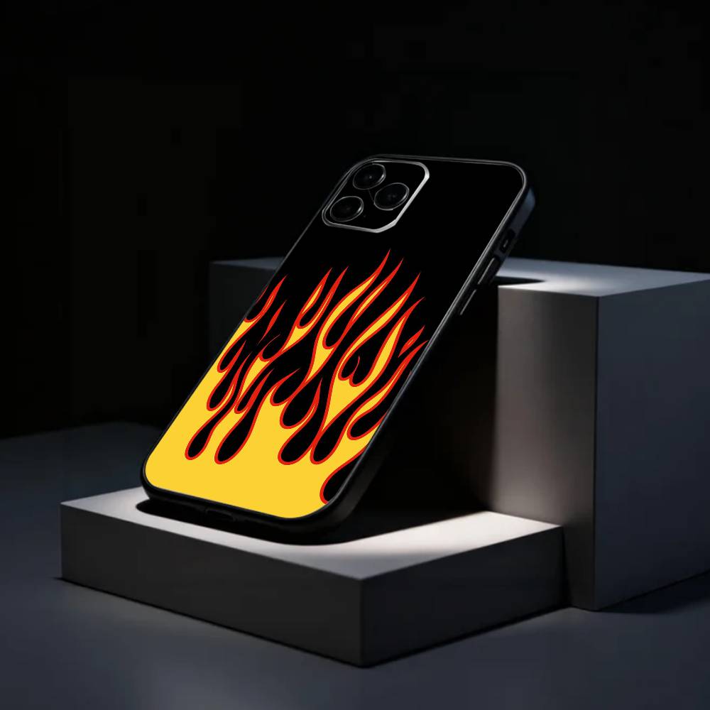 COOL F-Fashion F-Flames Phone Case Silicone Soft For IPhone 17 16 15 14 13 12 11 X XR Plus Pro Max Plus