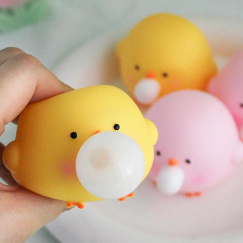 Duck Stress Toys Squeeze Vent Squishy Anti-Stress Abreact Stress Ball Decompression Fidget Sensory Toys Christmas Party Gift