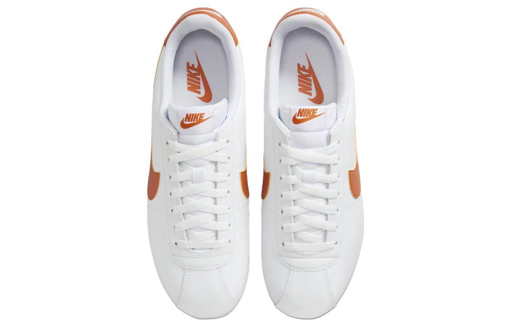 Nike Мужские низкие беговые кроссовки Cortez White Campfire Orange DM4044-102