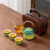 Портативный керамический дорожный чайный набор