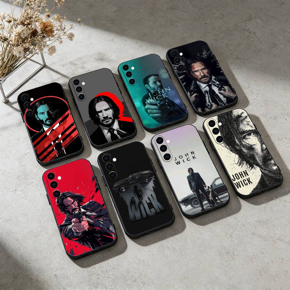 Классические фильмы Чехол для телефона John Wick Для Samsung Galaxy A91,80,73,72 ,71,53,52,32 ,31,22,21s,20,Мягкий черный чехол