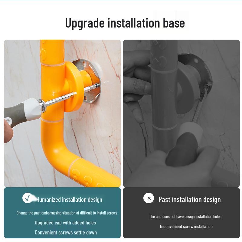 Г-образный нескользящий поручень для ванной для пожилых и инвалидов