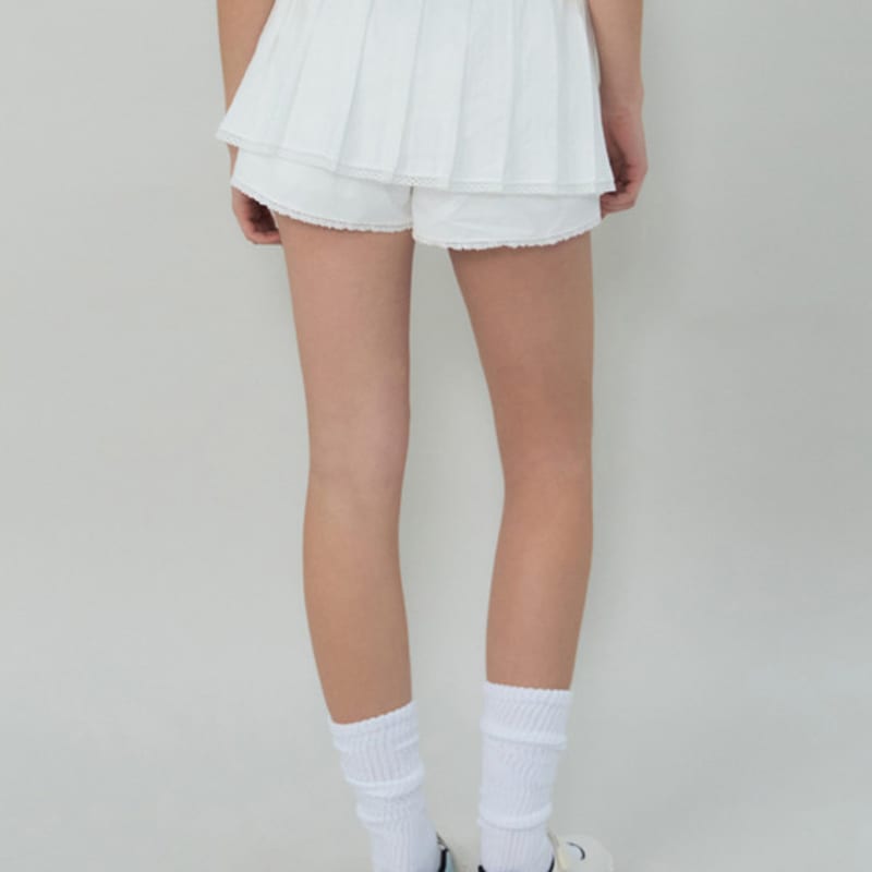 Grove 25SS GRVB_Однотонные носки с полуребристой вязкой (Слоновая кость)