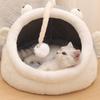 Cozy Winter Cat House Warm Pet Bed Enclosed Cat Shelter Four Seasons Universal Cat Cottage Pet Supplies Dog House