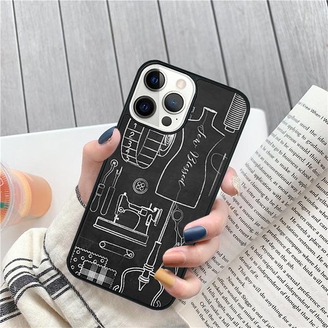 Vintage Sewing Machines Coque Shell For iPhone 17 Air 15 16 14 13 12 Pro Max 11 Pro Max Plus Phone Case Cover