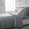 Drap housse TODAY Essential - 90 x 190 cm - 1 personne - 100% Coton uni - Acier
