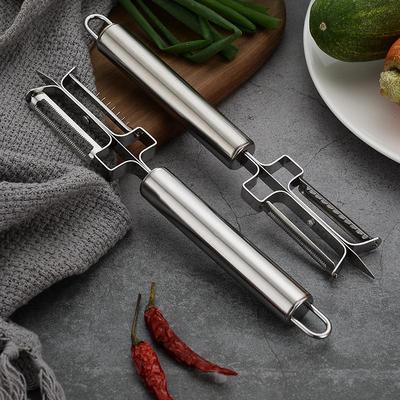 Многофункциональная кухонная овощечистка из нержавеющей стали для фруктов, картофеля, моркови, огурцов, домашний кухонный инструмент