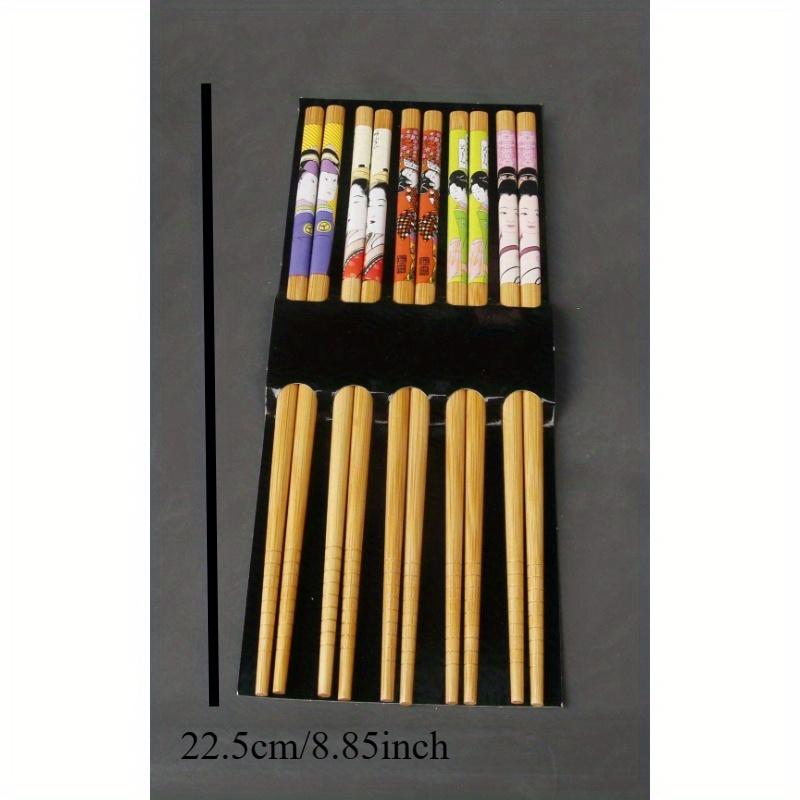 5 пар многоразовых палочек для суши, нескользящие палочки для еды, китайские палочки для еды, столовая посуда, подарочные кухонные принадлежности