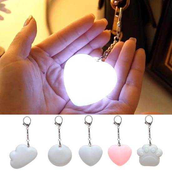 Sensor Light Rechargeable Purse Light Touch-Sensitive Heart Cloud Shaped LED Bag Lamp Women USB Charging Compact