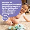 Peluche d'éveil sensoriel - lamaze - alise l’axolotl - couleurs vives - 0 à 6 mois - à clipser